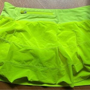 Lululemon Athletica Yellow Skater Mini Skirt